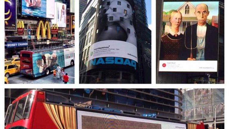 digital art everywhere time square